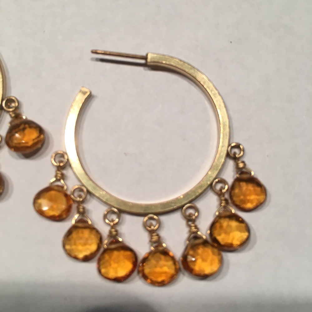 Hoop Earrings - 3rd Chakra: Personal Power